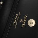 CHANEL Matelasse Chain Shoulder Bag Nylon Brown Gold CC Auth 144002AM-17