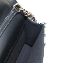 CHANEL Matelasse Chain Shoulder Bag Nylon Brown Gold CC Auth 144002M-21
