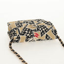 CHANEL Matelasse Chain Shoulder Bag Nylon Brown Gold CC Auth 144002M-6