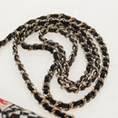 CHANEL Matelasse Chain Shoulder Bag Nylon Brown Gold CC Auth 144002AM-9