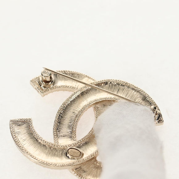 CHANEL COCO Mark Brooch metal Multicolor CC Auth 144003SM