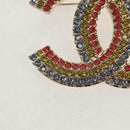 CHANEL COCO Mark Brooch metal Multicolor CC Auth 144003SM-4