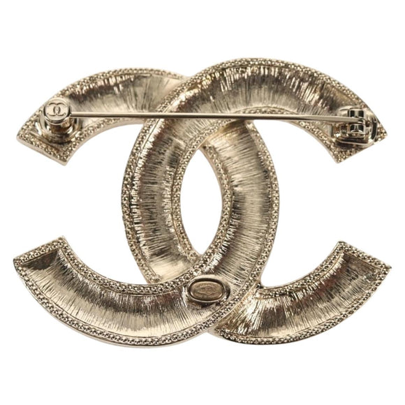 CHANEL COCO Mark Brooch metal Multicolor CC Auth 144003SM