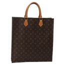 LOUIS VUITTON Monogram Sac Plat Hand Bag M51140 LV Auth 144010-1