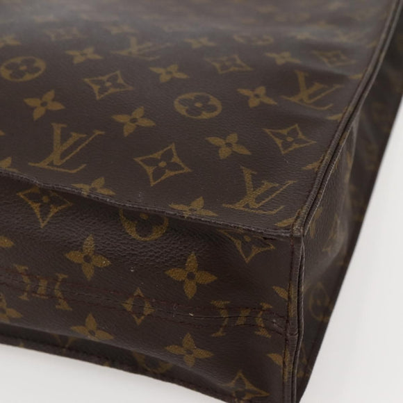LOUIS VUITTON Monogram Sac Plat Hand Bag M51140 LV Auth 144010