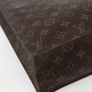 LOUIS VUITTON Monogram Sac Plat Hand Bag M51140 LV Auth 144010-14