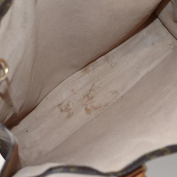 LOUIS VUITTON Monogram Sac Plat Hand Bag M51140 LV Auth 144010