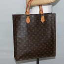 LOUIS VUITTON Monogram Sac Plat Hand Bag M51140 LV Auth 144010-19