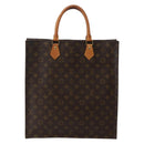 LOUIS VUITTON Monogram Sac Plat Hand Bag M51140 LV Auth 144010-13