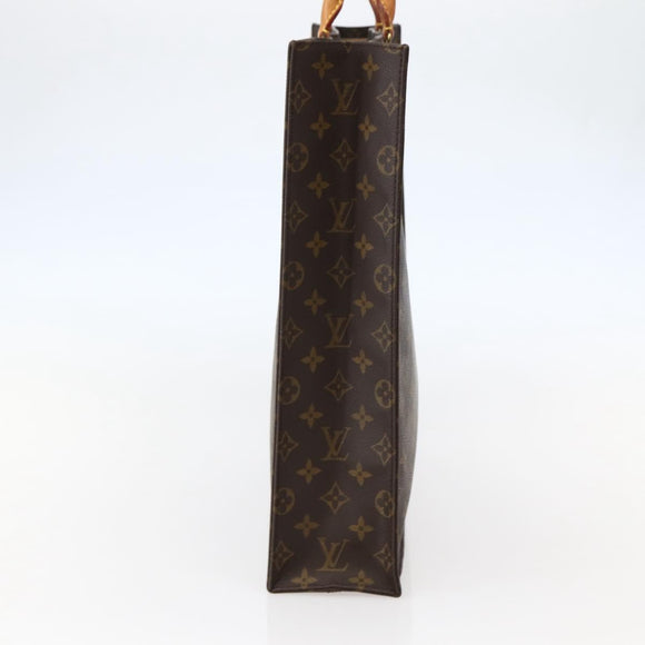 LOUIS VUITTON Monogram Sac Plat Hand Bag M51140 LV Auth 144010