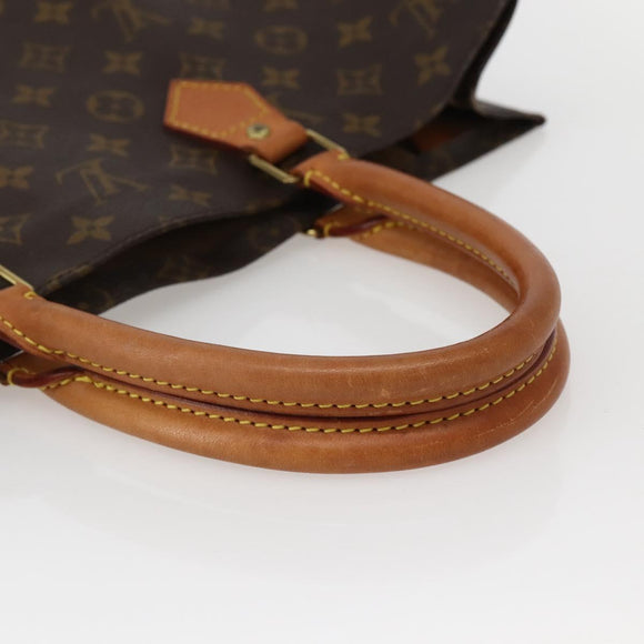 LOUIS VUITTON Monogram Sac Plat Hand Bag M51140 LV Auth 144010
