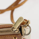 LOUIS VUITTON Multicolor Pochette Accessoires Pouch White M92649 LV Auth 144020-17