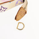 LOUIS VUITTON Multicolor Pochette Accessoires Pouch White M92649 LV Auth 144020-5