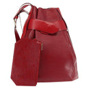 LOUIS VUITTON Epi Sac Depaule GM Shoulder Bag Red M80197 LV Auth 144021-1