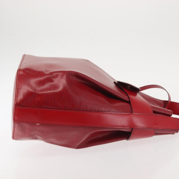 LOUIS VUITTON Epi Sac Depaule GM Shoulder Bag Red M80197 LV Auth 144021