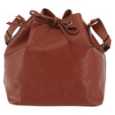 LOUIS VUITTON Epi Petit Noe Shoulder Bag Brown M44103 LV Auth 144023-13