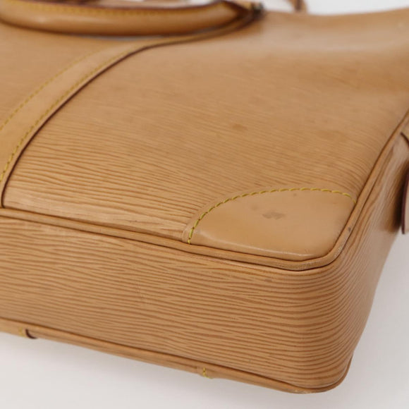 LOUIS VUITTON Epi Porte Documents Voyage Business Bag Beige M54476 Auth 144024