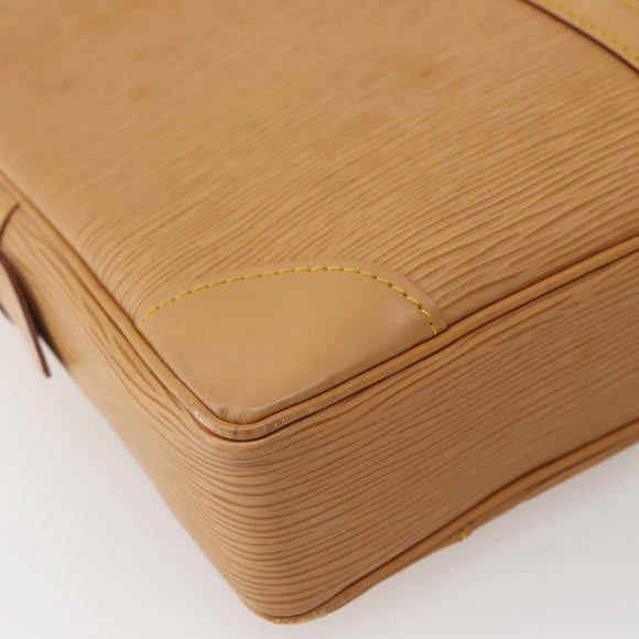 LOUIS VUITTON Epi Porte Documents Voyage Business Bag Beige M54476 Auth 144024