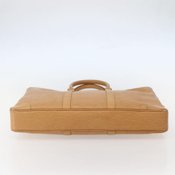 LOUIS VUITTON Epi Porte Documents Voyage Business Bag Beige M54476 Auth 144024