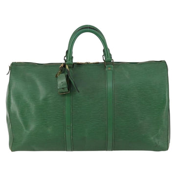 LOUIS VUITTON Epi Keepall 50 Boston Bag Green M42964 LV Auth 144025 - 0