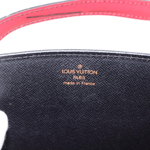 LOUIS VUITTON Epi Bicolor Varenne Hand Bag Black Red M52387 LV Auth 144026