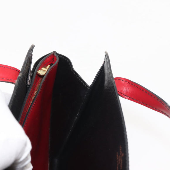 LOUIS VUITTON Epi Bicolor Varenne Hand Bag Black Red M52387 LV Auth 144026