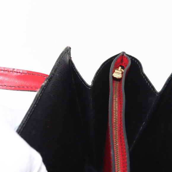 LOUIS VUITTON Epi Bicolor Varenne Hand Bag Black Red M52387 LV Auth 144026