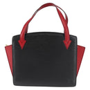 LOUIS VUITTON Epi Bicolor Varenne Hand Bag Black Red M52387 LV Auth 144026-13