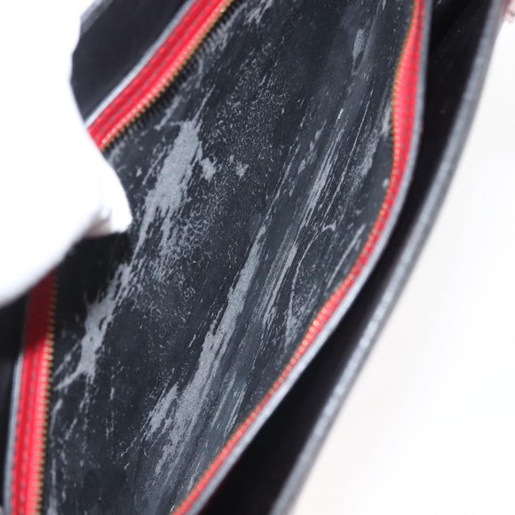 LOUIS VUITTON Epi Bicolor Varenne Hand Bag Black Red M52387 LV Auth 144026