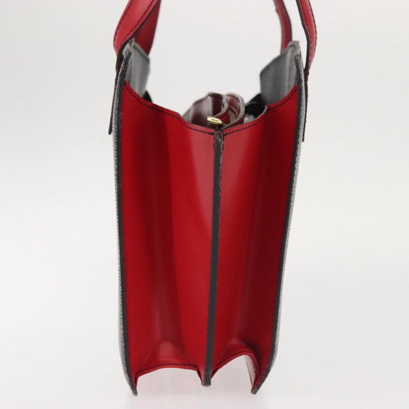 LOUIS VUITTON Epi Bicolor Varenne Hand Bag Black Red M52387 LV Auth 144026