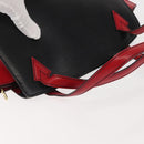 LOUIS VUITTON Epi Bicolor Varenne Hand Bag Black Red M52387 LV Auth 144026-6