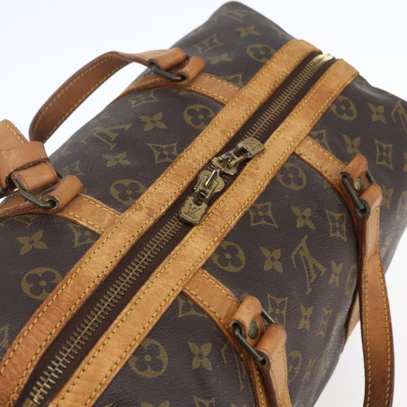 LOUIS VUITTON Monogram Sac Souple 35 Boston Bag M41626 LV Auth 144036