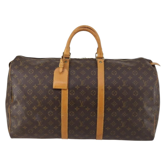 LOUIS VUITTON Monogram Keepall 55 Boston Bag M41424 LV Auth 144038