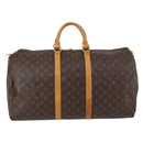 LOUIS VUITTON Monogram Keepall 55 Boston Bag M41424 LV Auth 144038-2