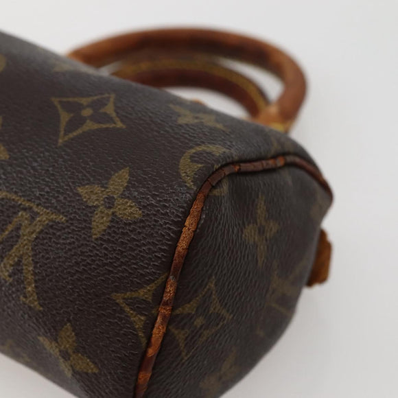 LOUIS VUITTON Monogram Mini Speedy Hand Bag M41534 LV Auth 144052