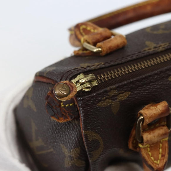 LOUIS VUITTON Monogram Mini Speedy Hand Bag M41534 LV Auth 144052