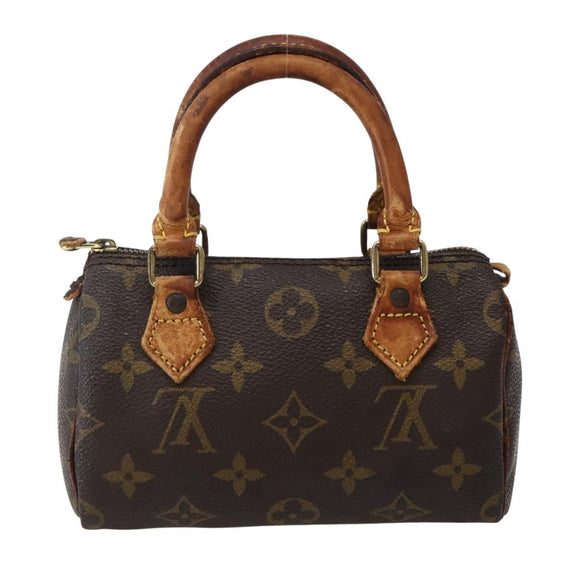 LOUIS VUITTON Monogram Mini Speedy Hand Bag M41534 LV Auth 144052