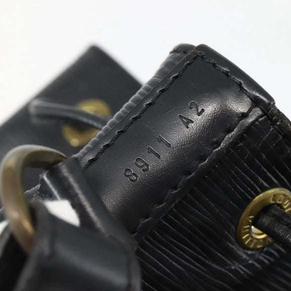 LOUIS VUITTON Epi Petit Noe Shoulder Bag Black M44102 LV Auth 144057