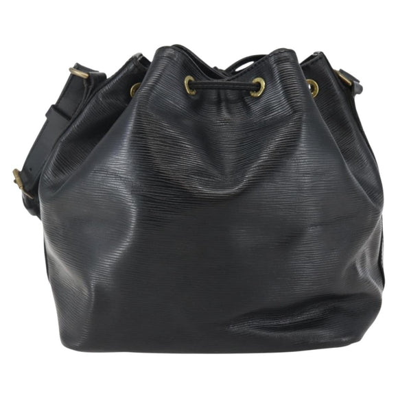 LOUIS VUITTON Epi Petit Noe Shoulder Bag Black M44102 LV Auth 144057