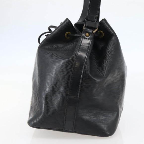 LOUIS VUITTON Epi Petit Noe Shoulder Bag Black M44102 LV Auth 144057