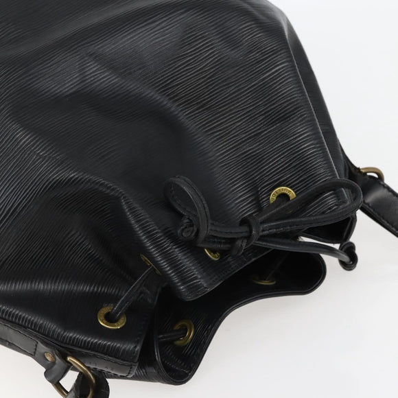LOUIS VUITTON Epi Petit Noe Shoulder Bag Black M44102 LV Auth 144057
