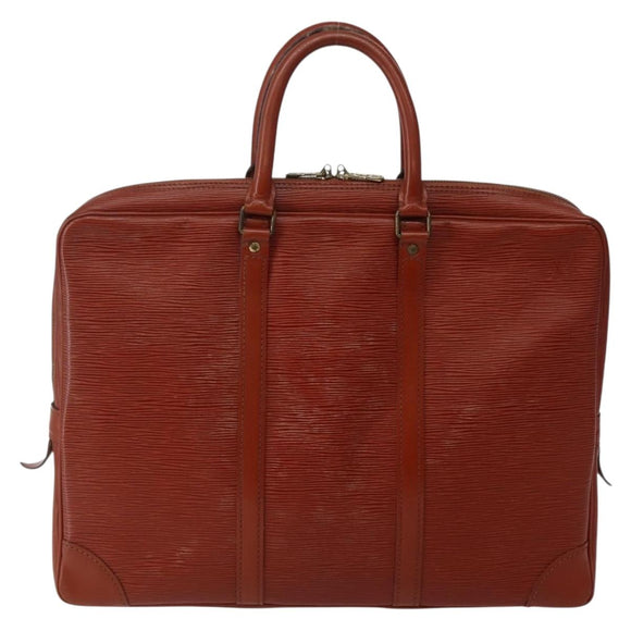 LOUIS VUITTON Epi Porte Documents Voyage Business Bag Brown M54478 Auth 144060