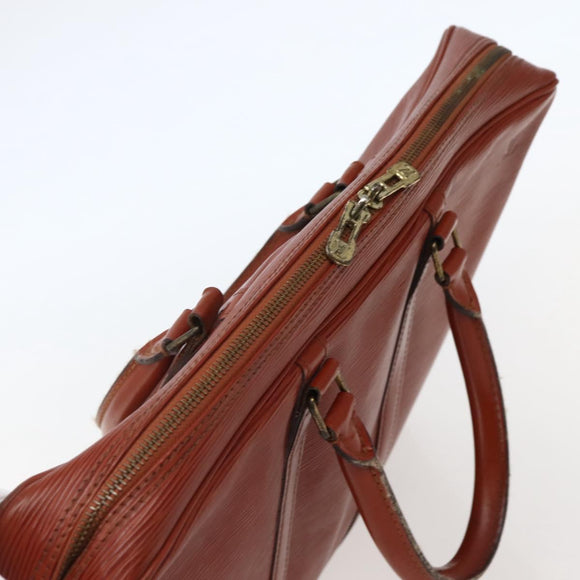 LOUIS VUITTON Epi Porte Documents Voyage Business Bag Brown M54478 Auth 144060