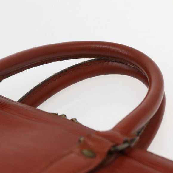 LOUIS VUITTON Epi Porte Documents Voyage Business Bag Brown M54478 Auth 144060