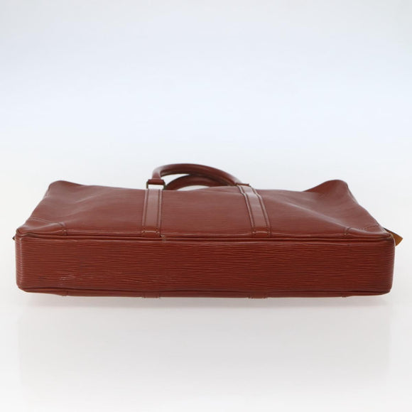 LOUIS VUITTON Epi Porte Documents Voyage Business Bag Brown M54478 Auth 144060