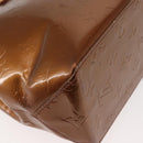 LOUIS VUITTON Monogram Vernis Reade PM Hand Bag Bronze M91146 LV Auth 144062-15