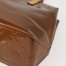 LOUIS VUITTON Monogram Vernis Reade PM Hand Bag Bronze M91146 LV Auth 144062-16