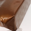 LOUIS VUITTON Monogram Vernis Reade PM Hand Bag Bronze M91146 LV Auth 144062-17