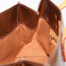 LOUIS VUITTON Monogram Vernis Reade PM Hand Bag Bronze M91146 LV Auth 144062-21