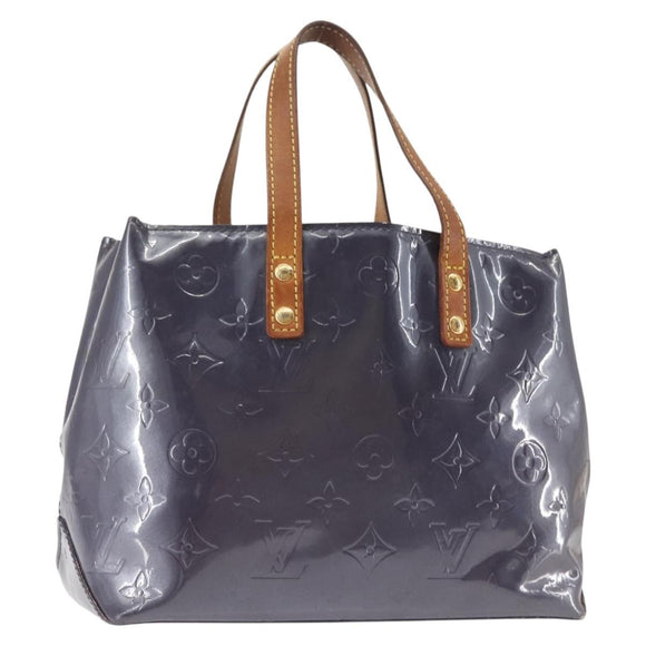 LOUIS VUITTON Monogram Vernis Reade PM Hand Bag Indigo M91335 LV Auth 144063